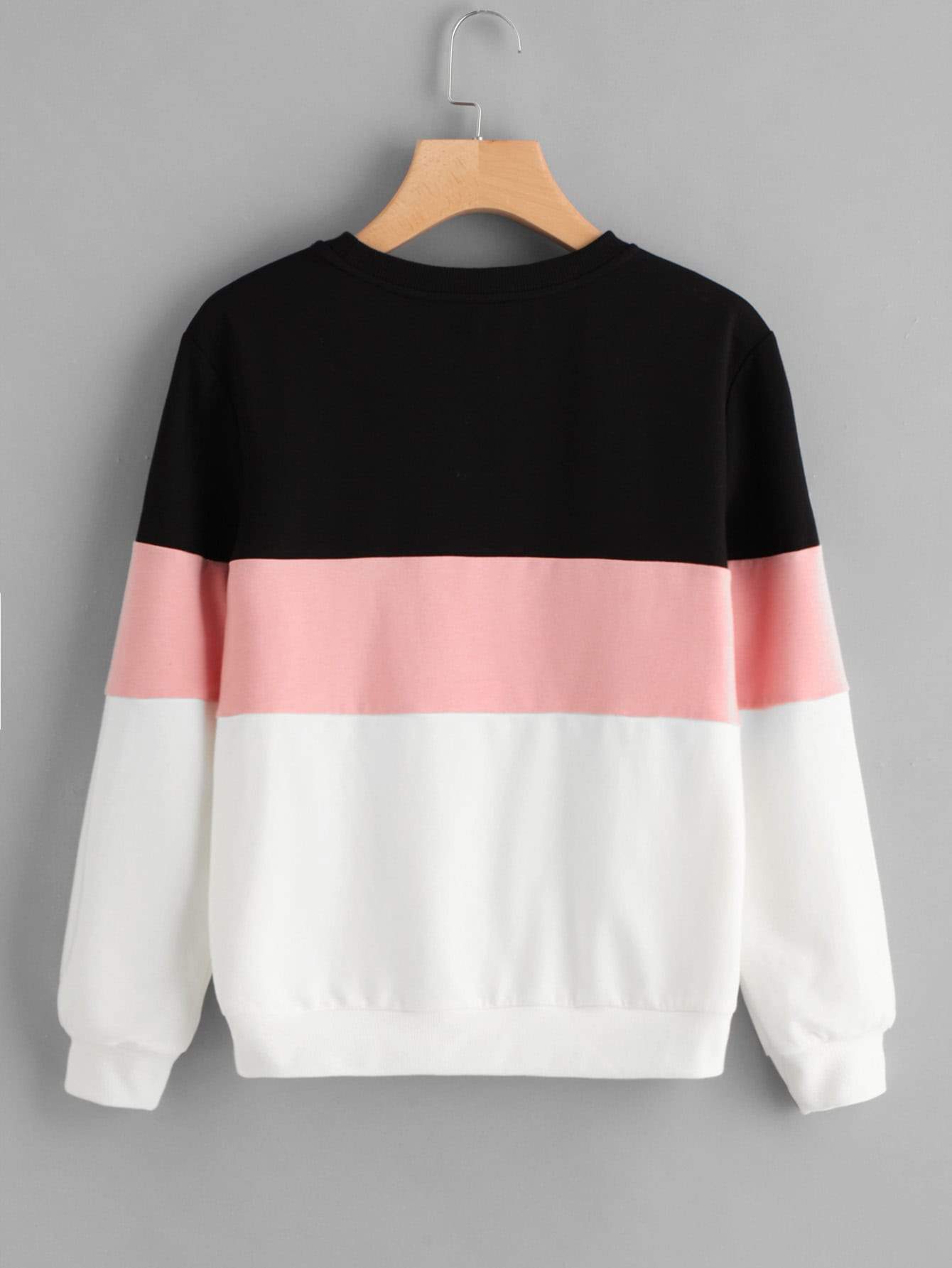 Cut And Sew Pullover - INS | Online Fashion Free Shipping Clothing, Dresses, Tops, Shoes