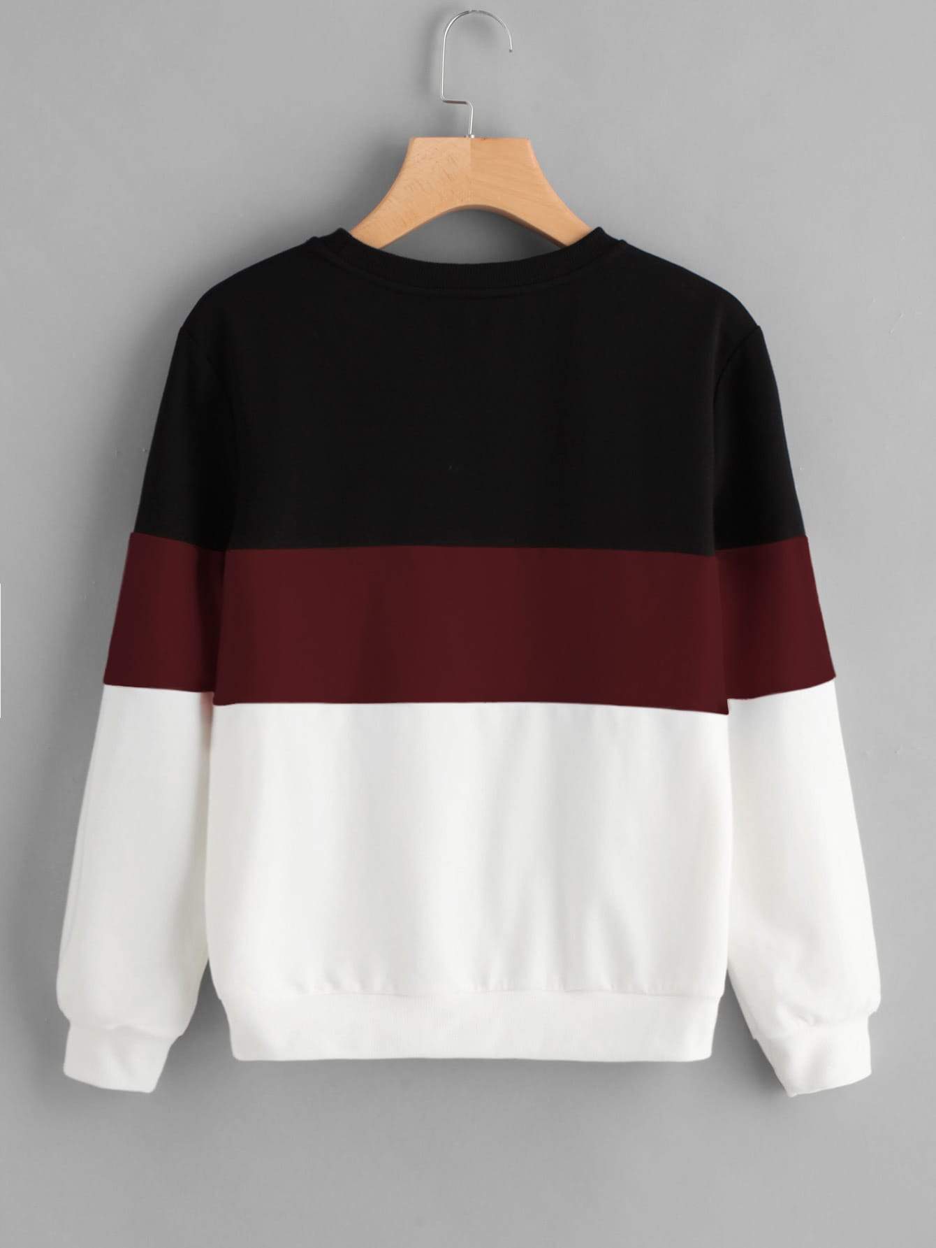 Cut And Sew Pullover - INS | Online Fashion Free Shipping Clothing, Dresses, Tops, Shoes