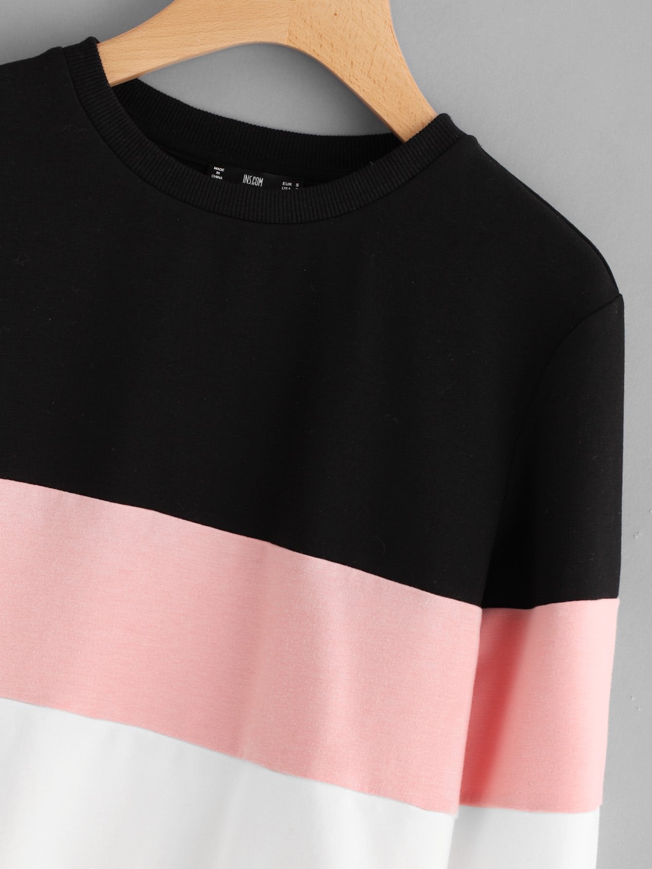 Cut And Sew Pullover - INS | Online Fashion Free Shipping Clothing, Dresses, Tops, Shoes