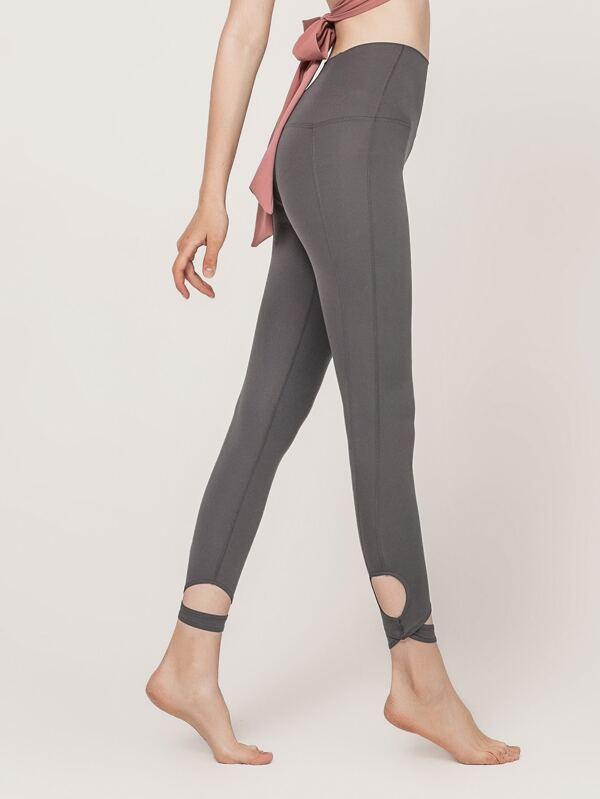 Cut Out Detail Sports Leggings - Activewear - INS | Online Fashion Free Shipping Clothing, Dresses, Tops, Shoes - 02/18/2021 - Activewear - Autumn