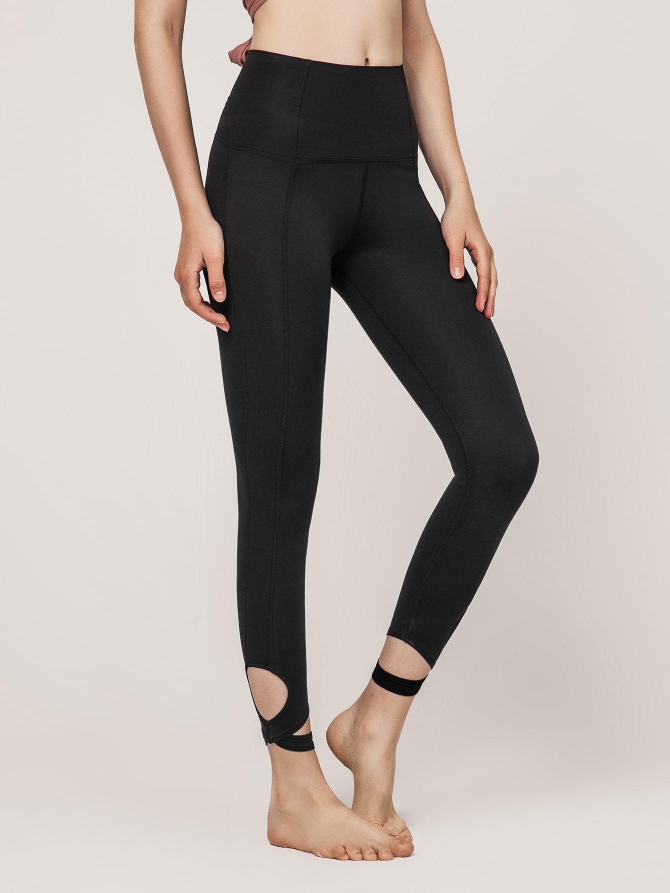 Cut Out Detail Sports Leggings - Activewear - INS | Online Fashion Free Shipping Clothing, Dresses, Tops, Shoes - 02/18/2021 - Activewear - Autumn