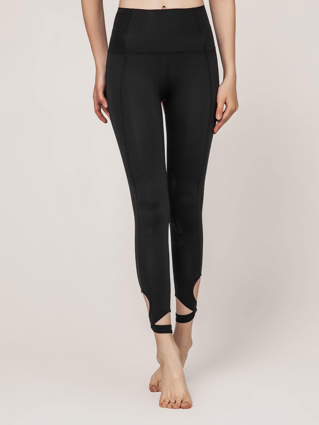 Cut Out Detail Sports Leggings - Activewear - INS | Online Fashion Free Shipping Clothing, Dresses, Tops, Shoes - 02/18/2021 - Activewear - Autumn
