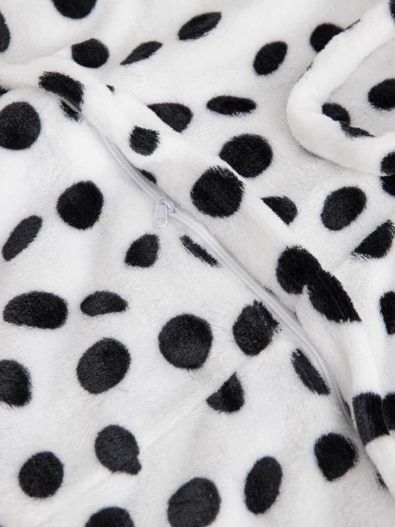 Dalmatian Dog Plush Button Through Costume Pajama Onesie - INS | Online Fashion Free Shipping Clothing, Dresses, Tops, Shoes