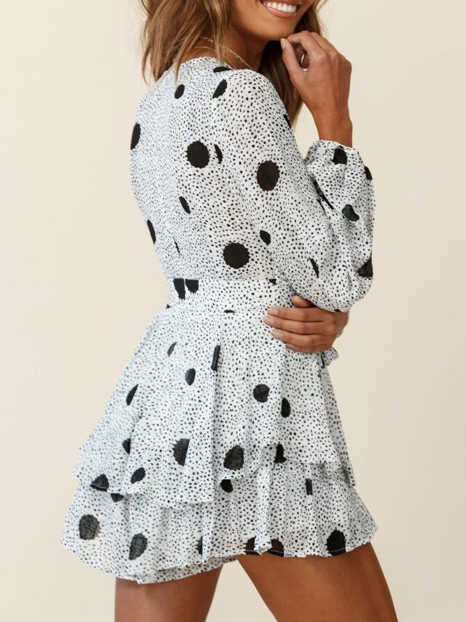 Digital Printing Summer Breathable Long-sleeved V-neck Jumpsuit - Jumpsuits & Rompers - INS | Online Fashion Free Shipping Clothing, Dresses, Tops, Shoes - 09/07/2021 - 30-40 - Bottoms