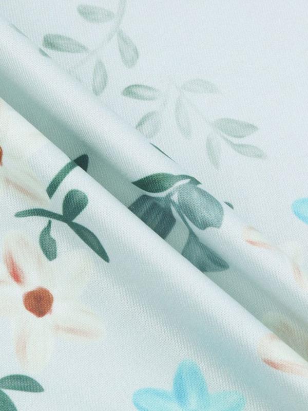 Disty Sling Print Bodycon Mini Dress - Mini Dresses - INS | Online Fashion Free Shipping Clothing, Dresses, Tops, Shoes - 21/04/2021 - Catagory_Mini Dresses - Color_Light Blue