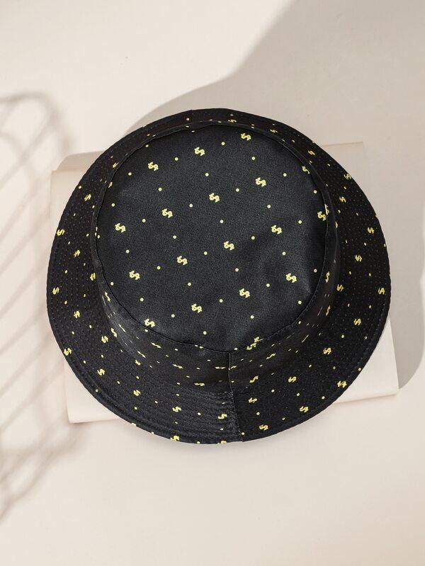 Dollar Sign Print Bucket Hat - INS | Online Fashion Free Shipping Clothing, Dresses, Tops, Shoes