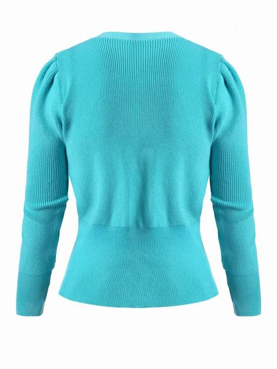 Double Breasted Buttoned Cuff Knit Cardigan - INS | Online Fashion Free Shipping Clothing, Dresses, Tops, Shoes