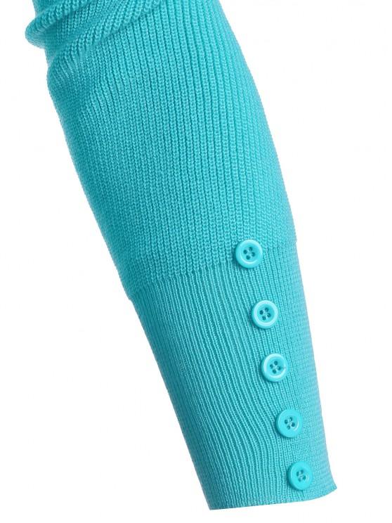 Double Breasted Buttoned Cuff Knit Cardigan - INS | Online Fashion Free Shipping Clothing, Dresses, Tops, Shoes