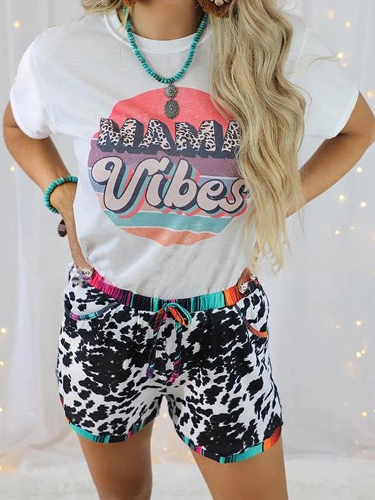 Drawstring Leopard Print Casual Shorts - Shorts - INS | Online Fashion Free Shipping Clothing, Dresses, Tops, Shoes - 10-20 - 19/06/2021 - Bottoms