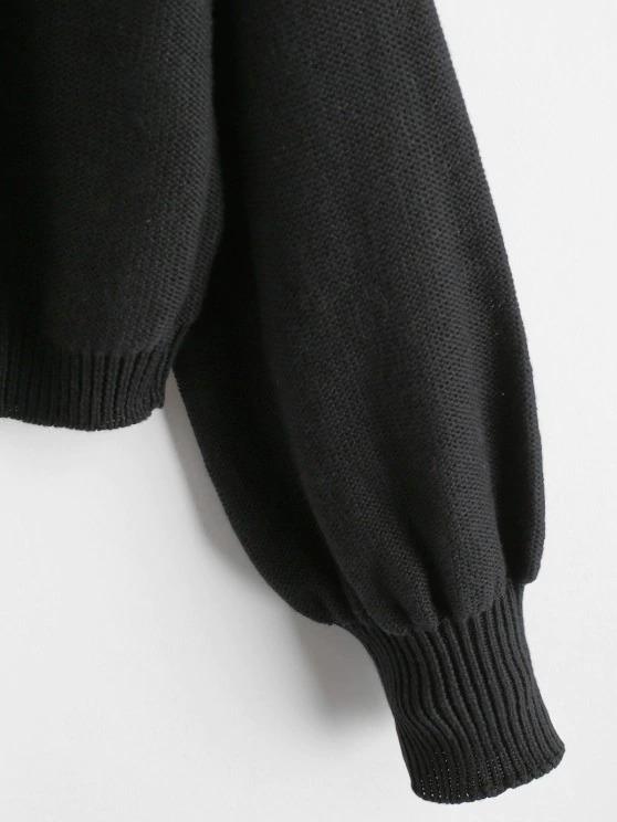 Drop Shoulder Crop Sweater - INS | Online Fashion Free Shipping Clothing, Dresses, Tops, Shoes