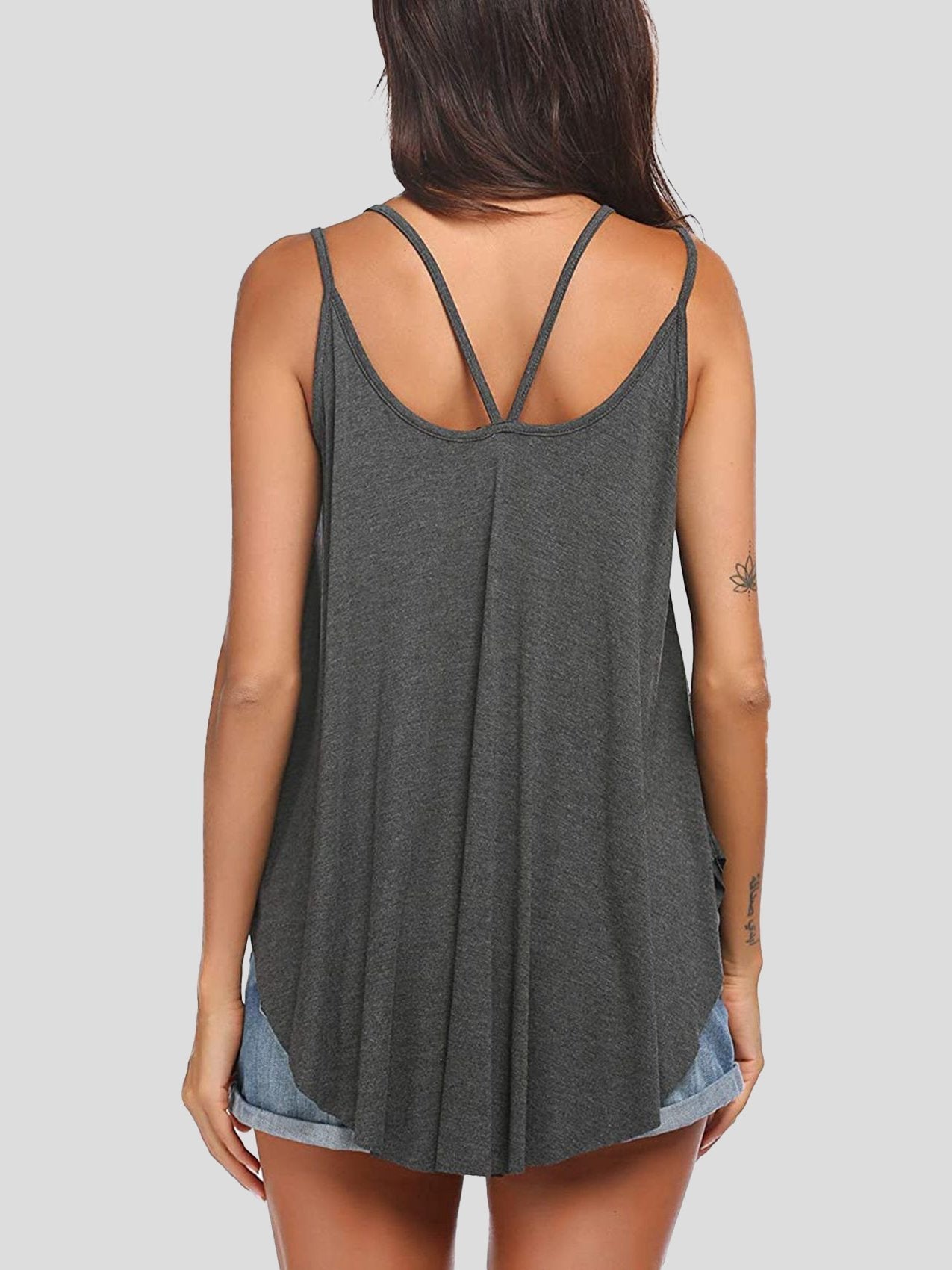 Elegant Double Sling Big Swing Women's Vest - Tank Tops - INS | Online Fashion Free Shipping Clothing, Dresses, Tops, Shoes - 10-20 - 14/07/2021 - color-apricot