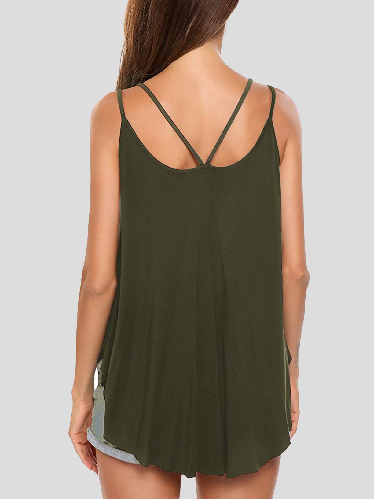 Elegant Double Sling Big Swing Women's Vest - Tank Tops - INS | Online Fashion Free Shipping Clothing, Dresses, Tops, Shoes - 10-20 - 14/07/2021 - color-apricot