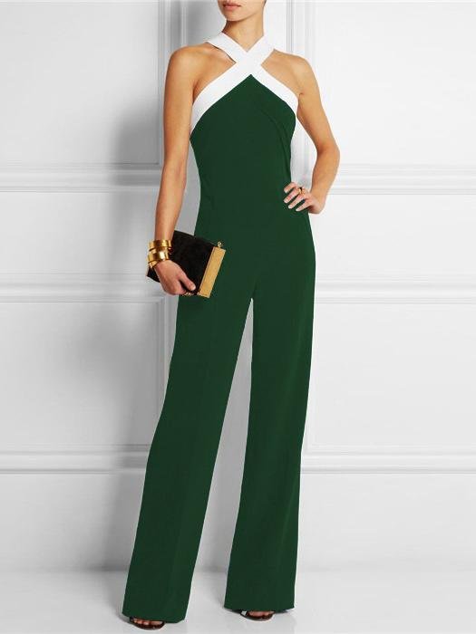 Elegant Off-shoulder High-waist Jumpsuit - Jumpsuits & Rompers - INS | Online Fashion Free Shipping Clothing, Dresses, Tops, Shoes - 20-30 - 29/06/2021 - Bottoms