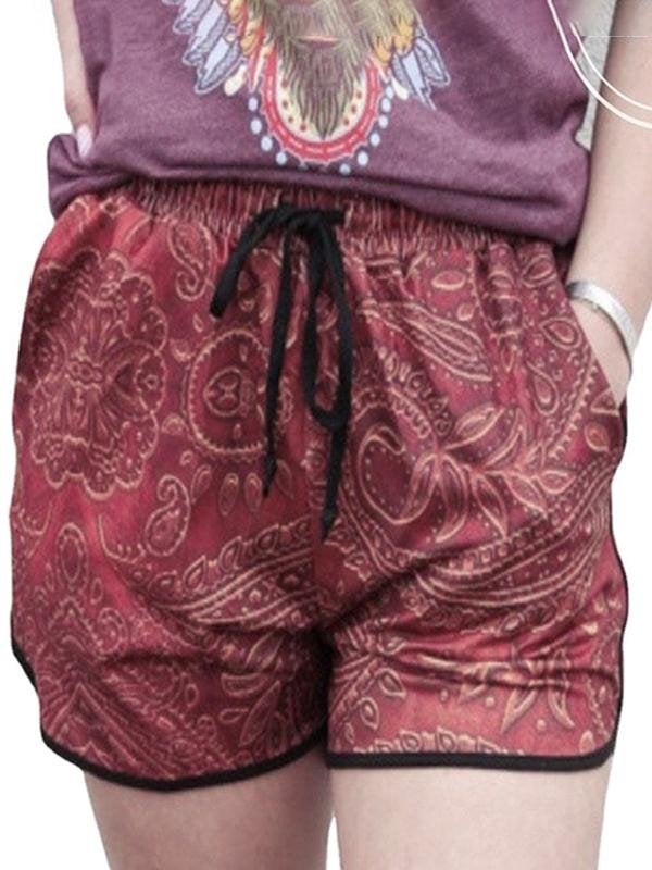 Fashion Drawstring Contrast Sports Shorts - Shorts - INS | Online Fashion Free Shipping Clothing, Dresses, Tops, Shoes - 10-20 - 19/06/2021 - Bottoms