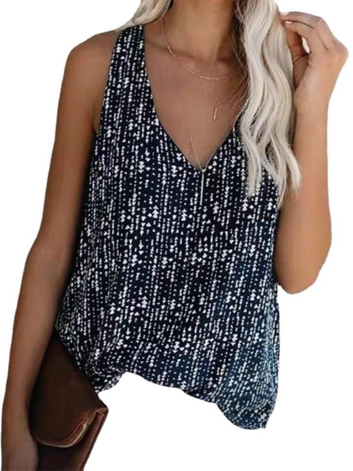 Fashion Eye-catching Print Sleeveless Tank Tops - T-shirts - INS | Online Fashion Free Shipping Clothing, Dresses, Tops, Shoes - 13/05/2021 - 13052021 - 130521