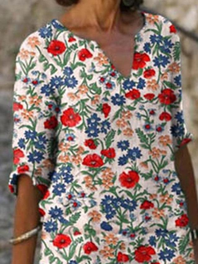 Fashion Floral Print Dress - Mini Dresses - INS | Online Fashion Free Shipping Clothing, Dresses, Tops, Shoes - 18/06/2021 - 20-30 - color-gray