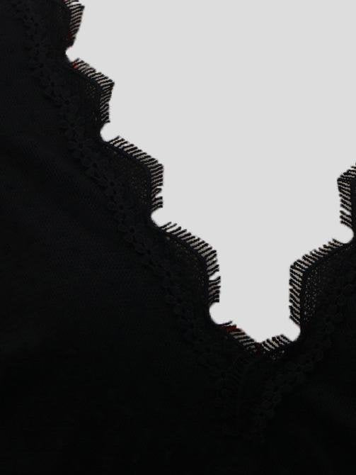 Fashion Lace V-neck Long-sleeved Short Dress - Mini Dresses - INS | Online Fashion Free Shipping Clothing, Dresses, Tops, Shoes - 08/07/2021 - 30-40 - color-black