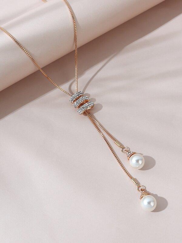 Faux Pearl Pendant Necklace - INS | Online Fashion Free Shipping Clothing, Dresses, Tops, Shoes