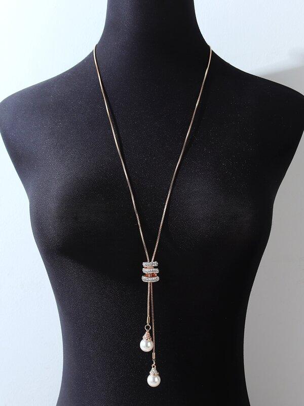 Faux Pearl Pendant Necklace - INS | Online Fashion Free Shipping Clothing, Dresses, Tops, Shoes