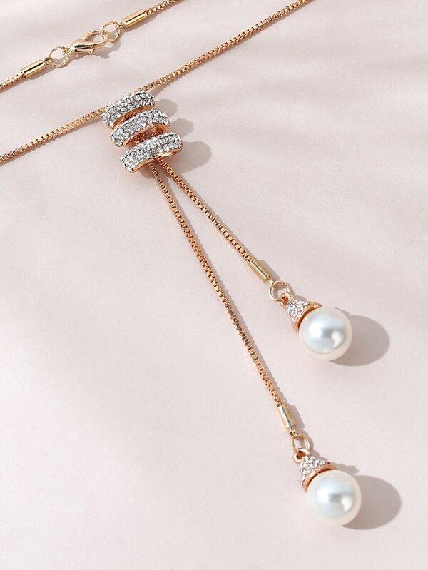 Faux Pearl Pendant Necklace - INS | Online Fashion Free Shipping Clothing, Dresses, Tops, Shoes