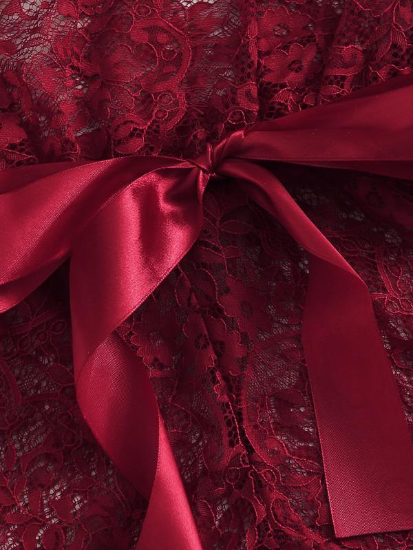 Floral Lace Halter Teddy Bodysuit - INS | Online Fashion Free Shipping Clothing, Dresses, Tops, Shoes