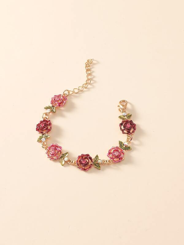 Flower Decor Chain Bracelet - INS | Online Fashion Free Shipping Clothing, Dresses, Tops, Shoes