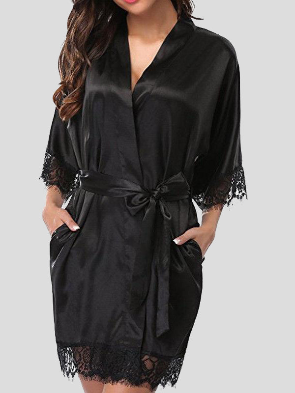 Flowy Kimono Lace Robe