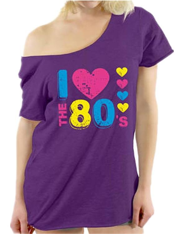 Franco I Love The 80's Shirt - T-Shirts - INS | Online Fashion Free Shipping Clothing, Dresses, Tops, Shoes - 04/03/2021 - Black - Color_Black