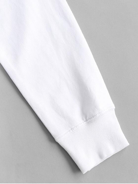 French Terry Sunflower Heart Gesture Graphic Sweatshirt - INS | Online Fashion Free Shipping Clothing, Dresses, Tops, Shoes