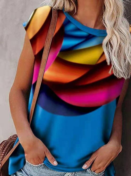 Gradient Print Bat Sleeve T-shirt - T-shirts - INS | Online Fashion Free Shipping Clothing, Dresses, Tops, Shoes - 06/07/2021 - 10-20 - color-black