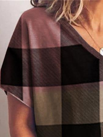 Gradient Print Short-sleeved T-shirt - T-Shirt - INS | Online Fashion Free Shipping Clothing, Dresses, Tops, Shoes - 02/06/2021 - Color_Black - Color_Brown