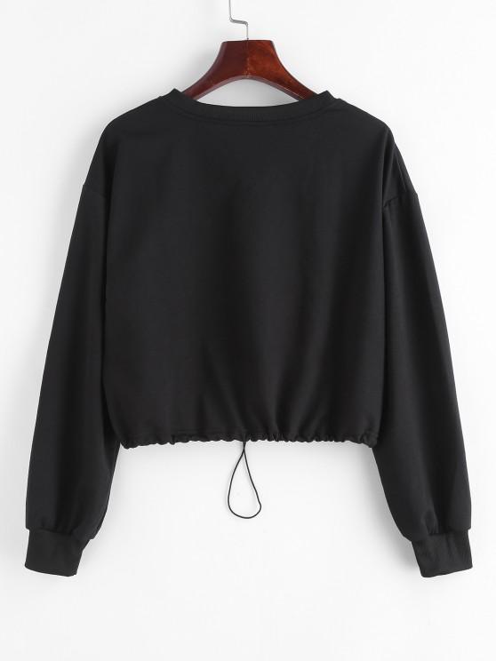 Half Zip Cropped Pullover Sweatshirt - INS | Online Fashion Free Shipping Clothing, Dresses, Tops, Shoes