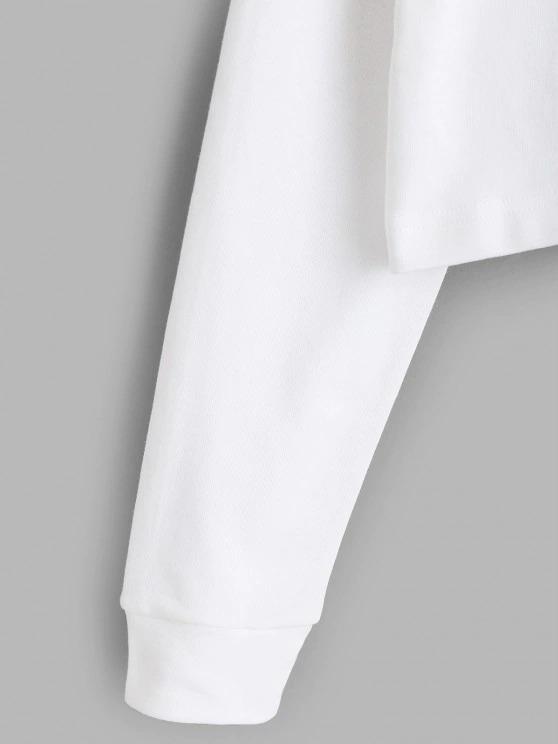 Half Zip Cropped Pullover Sweatshirt - INS | Online Fashion Free Shipping Clothing, Dresses, Tops, Shoes