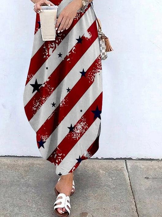 Halter Sling Irregular Slit Printed Dress - Maxi Dresses - INS | Online Fashion Free Shipping Clothing, Dresses, Tops, Shoes - 31/05/2021 - Category_Maxi Dresses - Color_Blue