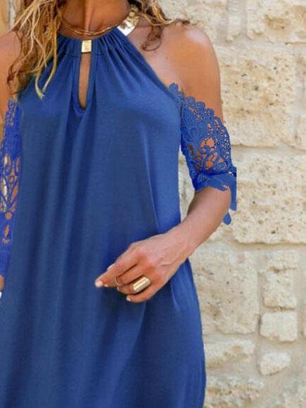 Halter Strapless Irregular Short Dress - Mini Dresses - INS | Online Fashion Free Shipping Clothing, Dresses, Tops, Shoes - 07/06/2021 - Color_Black - Color_Blue