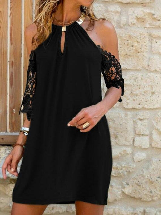Halter Strapless Irregular Short Dress - Mini Dresses - INS | Online Fashion Free Shipping Clothing, Dresses, Tops, Shoes - 07/06/2021 - Color_Black - Color_Blue