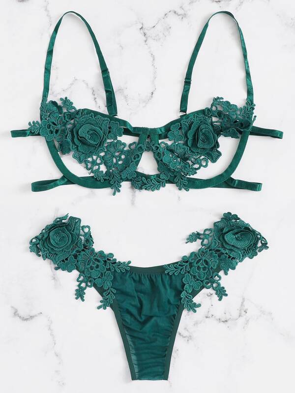 Harness Appliques Lingerie Set - INS | Online Fashion Free Shipping Clothing, Dresses, Tops, Shoes