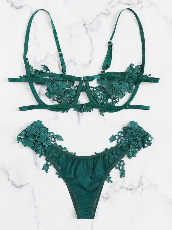 Harness Appliques Lingerie Set - INS | Online Fashion Free Shipping Clothing, Dresses, Tops, Shoes