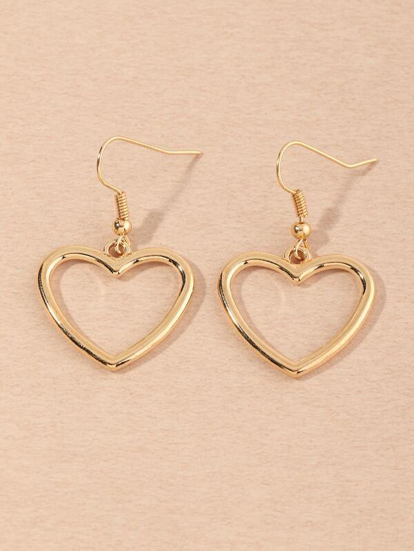 Heart Drop Earrings - INS | Online Fashion Free Shipping Clothing, Dresses, Tops, Shoes