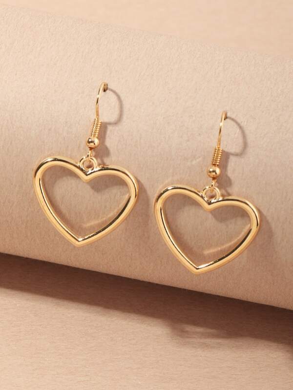 Heart Drop Earrings - INS | Online Fashion Free Shipping Clothing, Dresses, Tops, Shoes