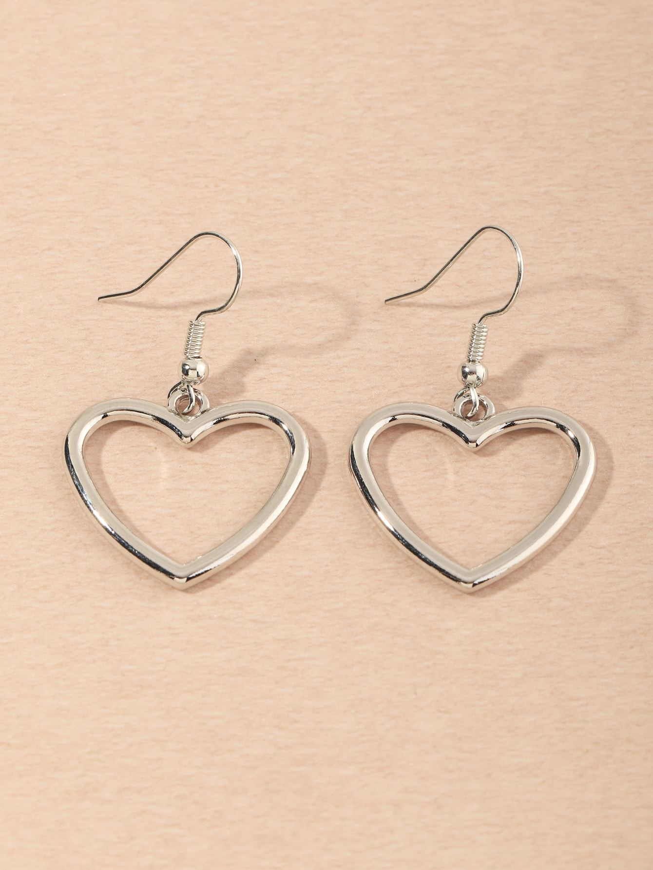 Heart Drop Earrings - INS | Online Fashion Free Shipping Clothing, Dresses, Tops, Shoes