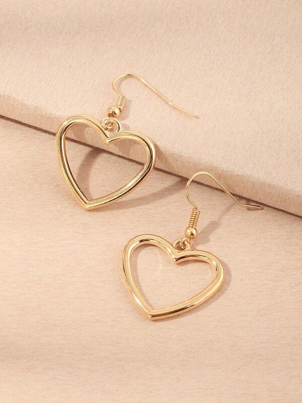 Heart Drop Earrings - INS | Online Fashion Free Shipping Clothing, Dresses, Tops, Shoes