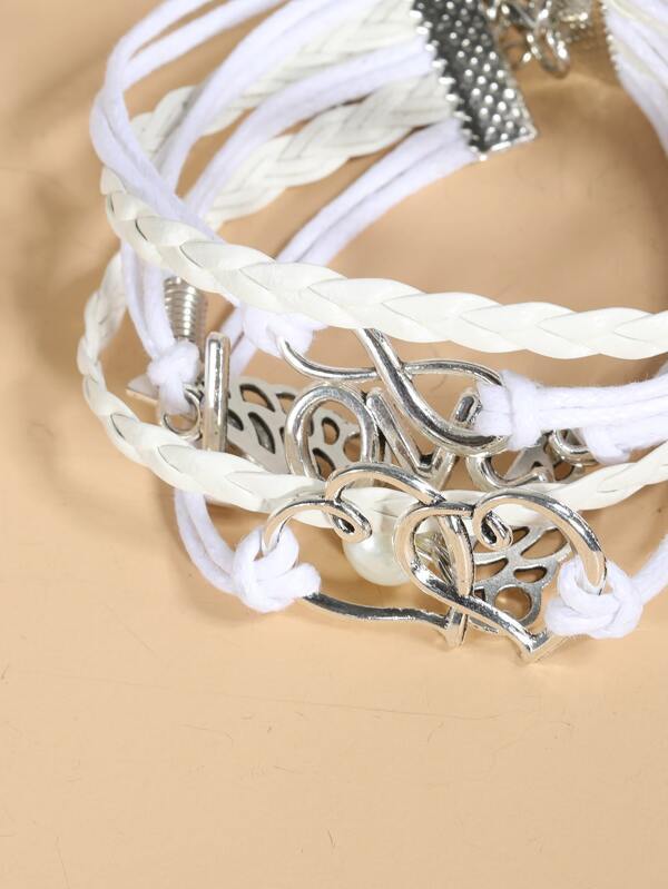 Heart Letter Layered Bracelet - INS | Online Fashion Free Shipping Clothing, Dresses, Tops, Shoes