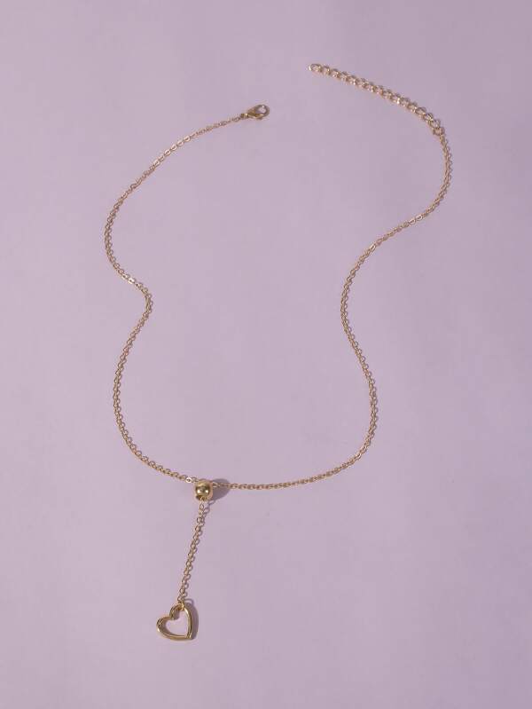 Heart Pendant Y-lariat Necklace - INS | Online Fashion Free Shipping Clothing, Dresses, Tops, Shoes