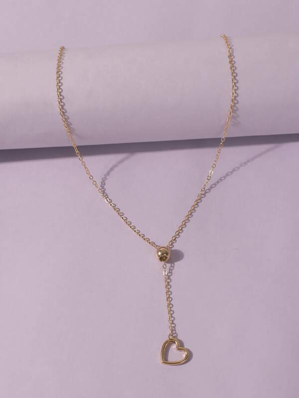 Heart Pendant Y-lariat Necklace - INS | Online Fashion Free Shipping Clothing, Dresses, Tops, Shoes