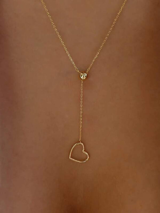 Heart Pendant Y-lariat Necklace - INS | Online Fashion Free Shipping Clothing, Dresses, Tops, Shoes