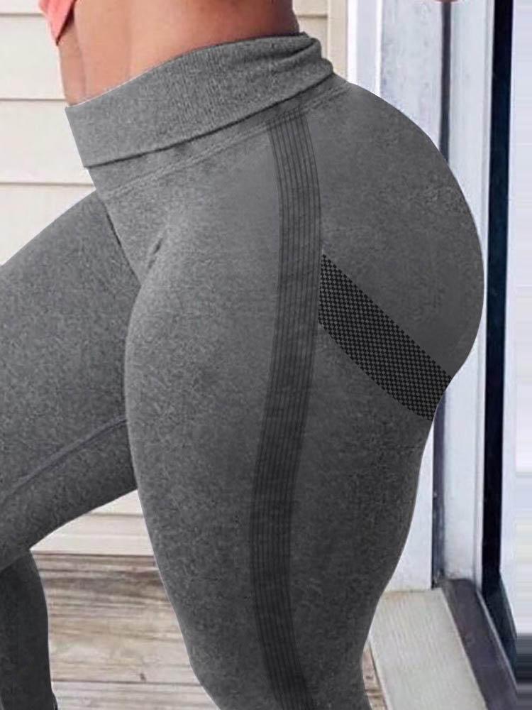 High Rise Butt Lifting Yoga Pants - Leggings - INS | Online Fashion Free Shipping Clothing, Dresses, Tops, Shoes - 04/05/2021 - Color_Gray - LEG210504042