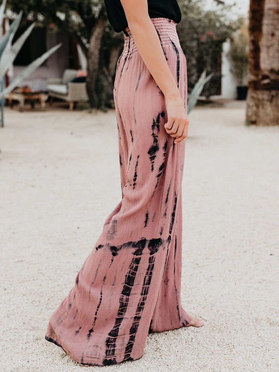 High-waist Printed Wide-leg Pants - Pants - INS | Online Fashion Free Shipping Clothing, Dresses, Tops, Shoes - 20-30 - 23/06/2021 - BOT2106231111