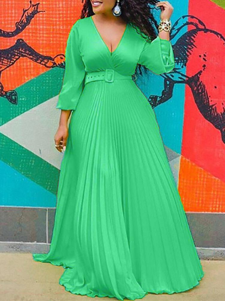 High Waist Slim Solid Elegant Fashion Long-sleeved Long Dress - Maxi Dresses - INS | Online Fashion Free Shipping Clothing, Dresses, Tops, Shoes - 20/07/2021 - 40-50 - color-black