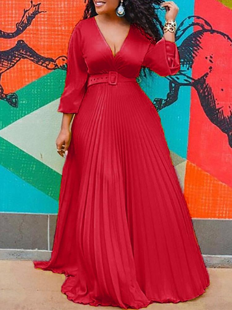 High Waist Slim Solid Elegant Fashion Long-sleeved Long Dress - Maxi Dresses - INS | Online Fashion Free Shipping Clothing, Dresses, Tops, Shoes - 20/07/2021 - 40-50 - color-black